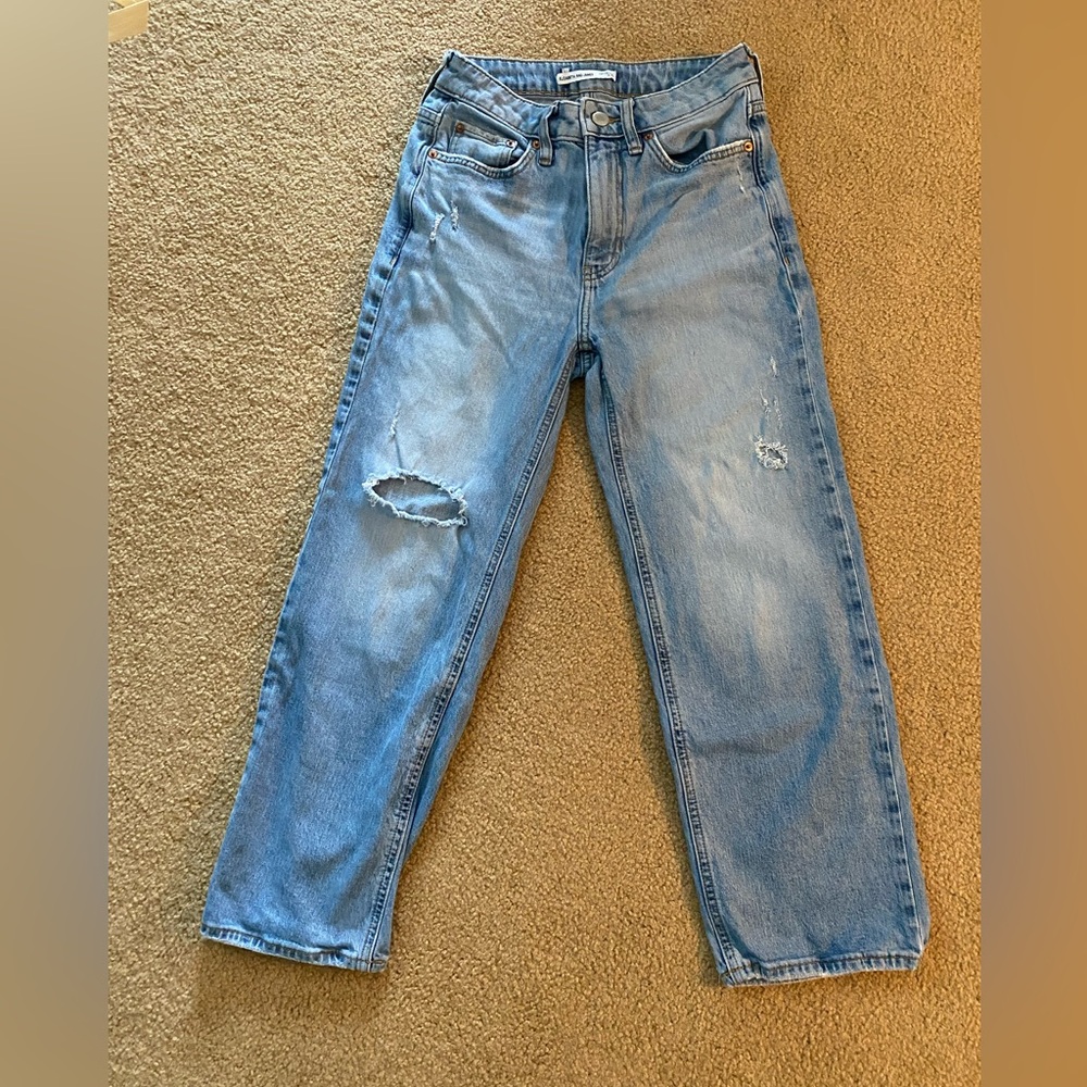 Elizabeth And James Crops Boyfriend Jeans